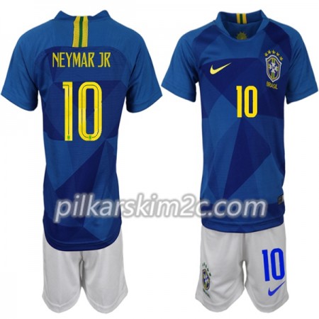 Koszulka Brazylia Neymar JR 10 Dziecięca Precz Mistrzostwa Świata 2018 - Koszulki Piłkarskie